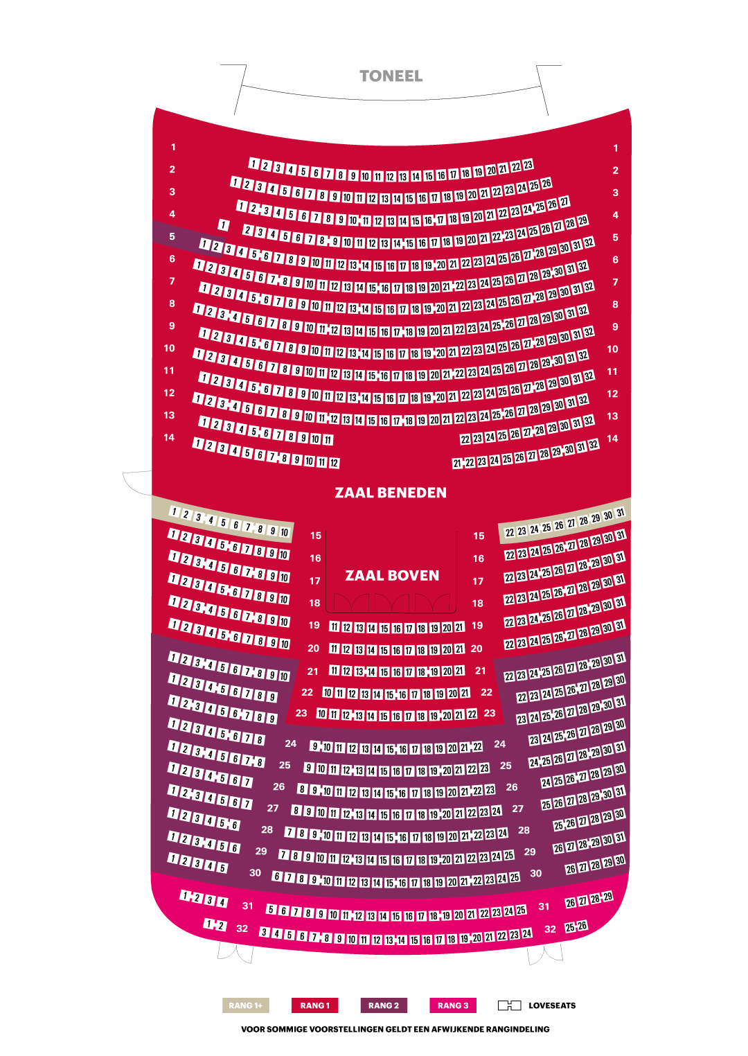 Zaalplattegrond oude Luxor | Luxor Theater Rotterdam Zaalplattegrond oude Luxor | Luxor Theater Rotterdam